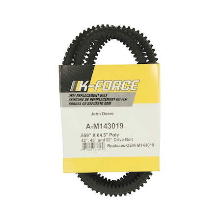 A & I Products Belt, Drive Cogged Top & Bottom 15" x3.5" x1.2" A-M143019